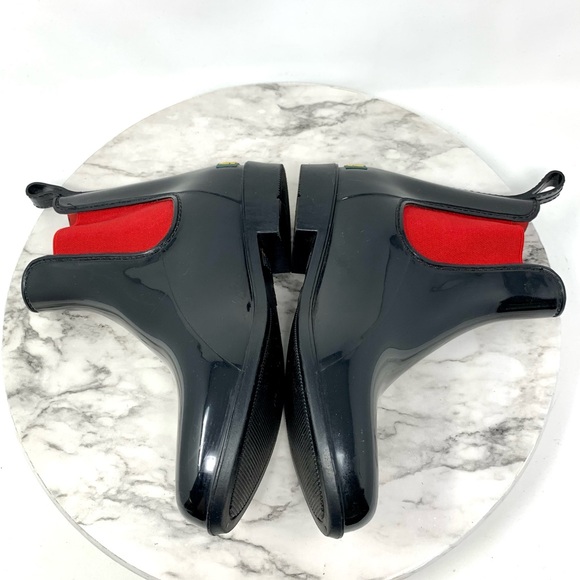 Lauren Ralph Lauren Tally Chelsea Rain Booties 6 Academic Preppy Classic Neural - Picture 7 of 13